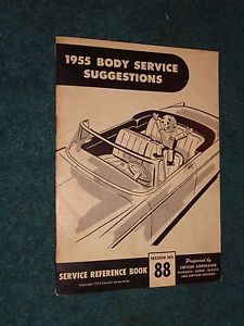 1955 chrysler / plymouth / dodge / desoto body service shop book orig. booklet