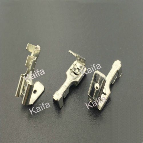 100pcs6.3 against the back shoulder of male and female plug spring terminals