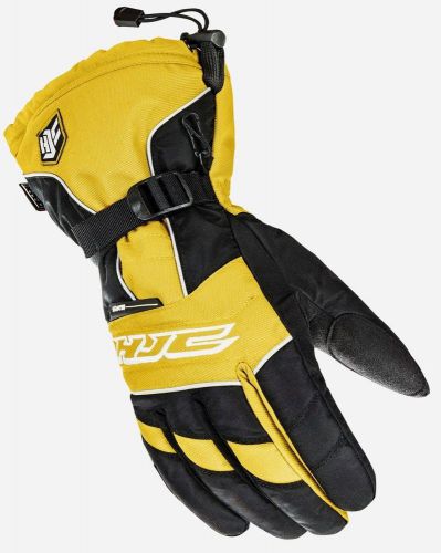 Hjc storm mens snowmobile gloves black/yellow