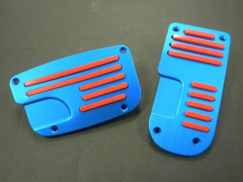 Universal pedal cover automatic 2pcs/set blue/ red