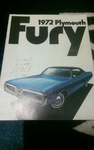 1972 plymouth fury brochure