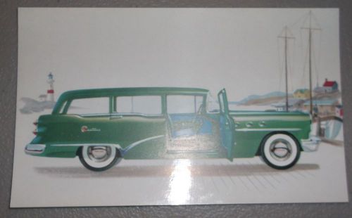 1954 buick century estate wagon brochure post card