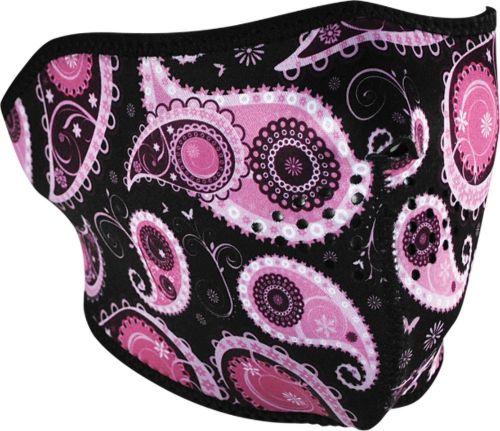 Zanheadgear neoprene half mask purple paisley - wnfm162h