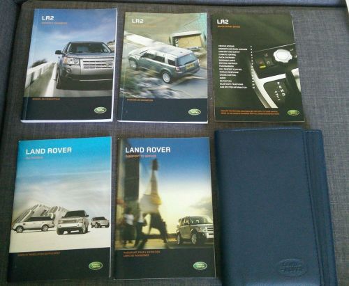 2007 land rover lr2 oem owners manual book + navigation book + case #31