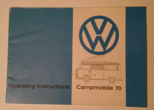 1970 volkswagen camper manual (camper portion only)