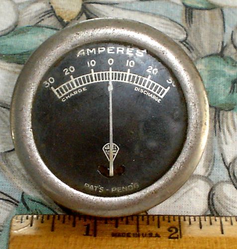 Vintage nagel automobile amperes meter/gauge