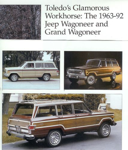 1963-1966 1968 1970 1972 1974 -1992 jeep wagoneer 14 pg article limited grand