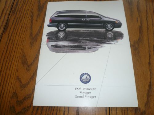 1996 dodge plymouth voyage grand voyager sales brochure