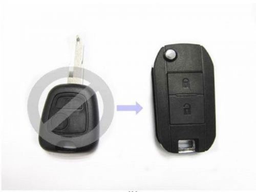 New flip remote key case fob for 2b peugeot 206 205 405 106 keyless entry remote