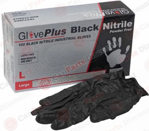 New gloveplus black nitrile gloves - large, 55 9870 060