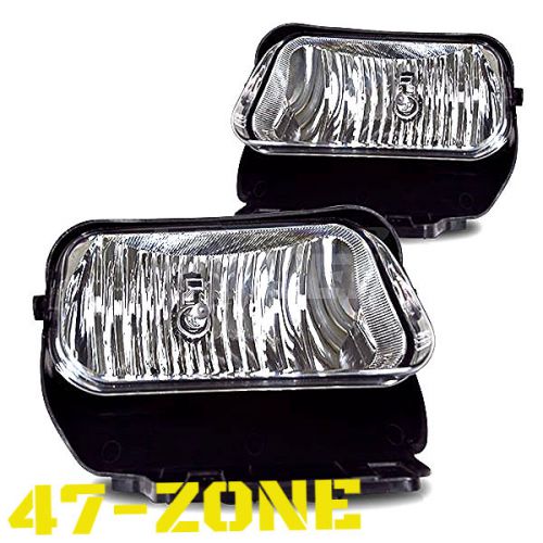 For chevrolet avalanche silverado clear lens chrome housing fog lights lamps