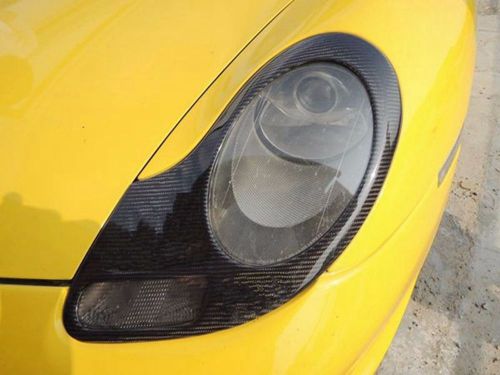 For carbon fiber porsche 996 911 / boxster 986 headlights covers eyelids trims