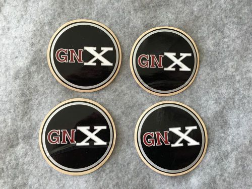 Oem 87 grand national gnx turbo regal wheel center cap decals