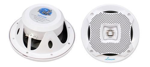 New lanzar aq7cxw pair 500 watts 7.7&#039;&#039; 2-way marine speakers (white color) pair