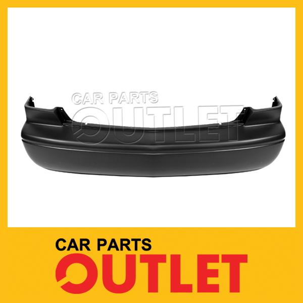 00 01 toyota camry ce rear bumper facial cover matte black fascia smooth plastic