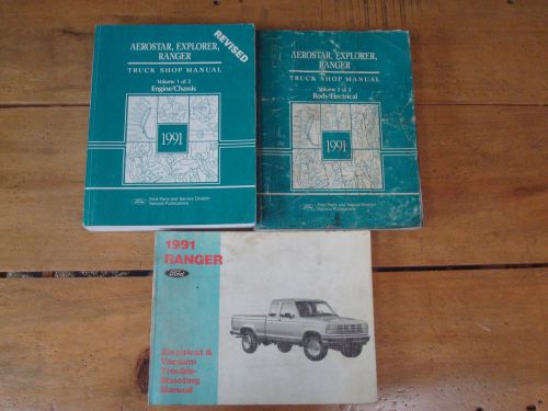 1991 ford aerostar, explorer, ranger shop manuals