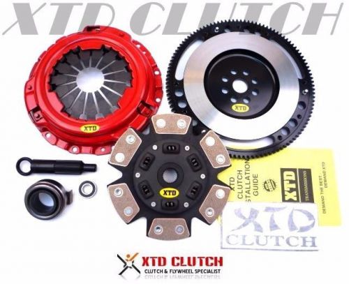 Xtd stage 3 clutch &amp; 9lbs flywheel kit 1994-2001 integra 99-00 civic si dohc