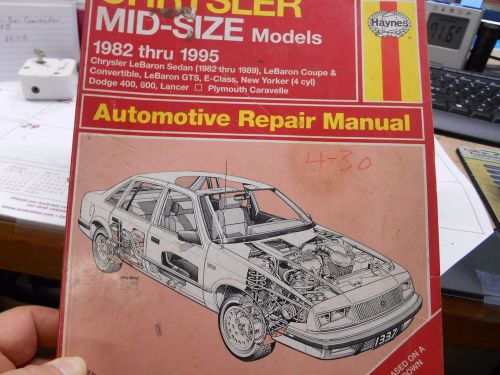 Haynes #25030 chrysler mid-size model 1982-1995