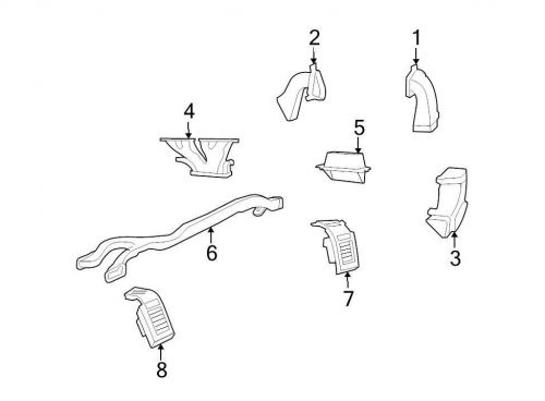 Chrysler oem dodge dashboard air vent 1dz301k7ad image 7