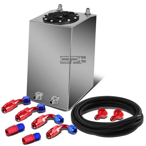 3 gallon lightweight aluminum race reserved tank+cap+level sender+nylon line kit