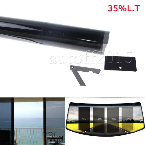 2ply 20&#034; x 10ft 35% vlt black car home glass window tint tinting film vinyl roll