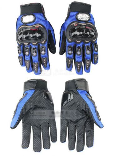 Blue xl protective gloves for motorbike motorcycle riding bike bmx bicycle