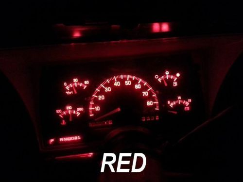 8 red t5 led light bulbs &amp; sockets instrument panel cluster dash 58 70 73 74