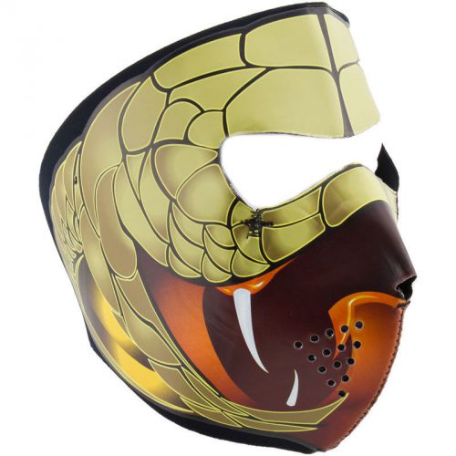 Cobra full face mask motorcycle paintball snowboarding skiing snake fangs biker