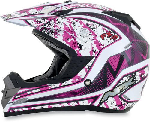 New afx fx-19 vibe offroad adult helmet, fuchsia-pink/white, xl