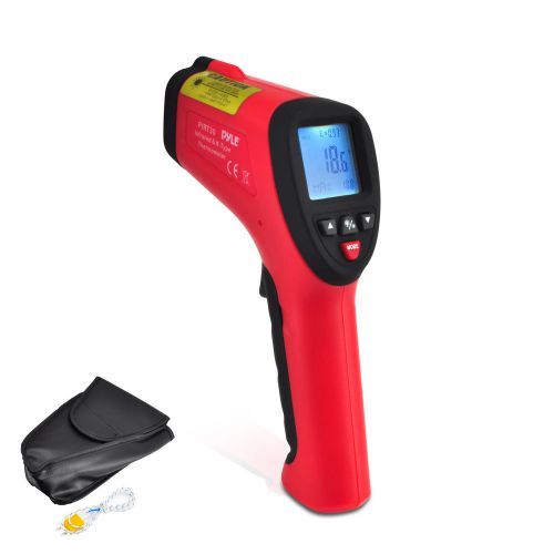 Pyle car audio pirt30 new high temperature infrared thermometer w/ type k input