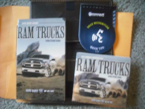 2015 dodge ram truck 1500/2500/3500   owners manual &amp; leather  case &amp; dvd