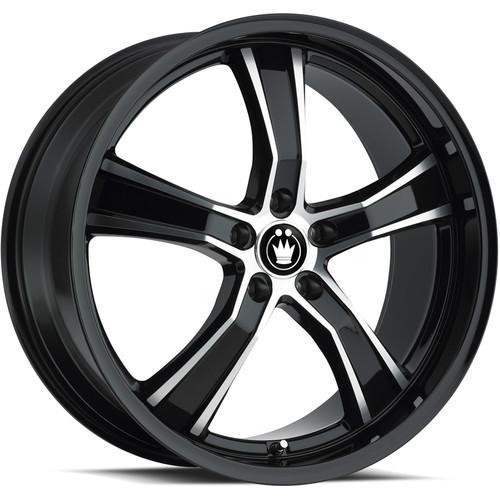 17x8 black konig airstrike wheels 5x112 +35 mercedes e class 320 -350 -550