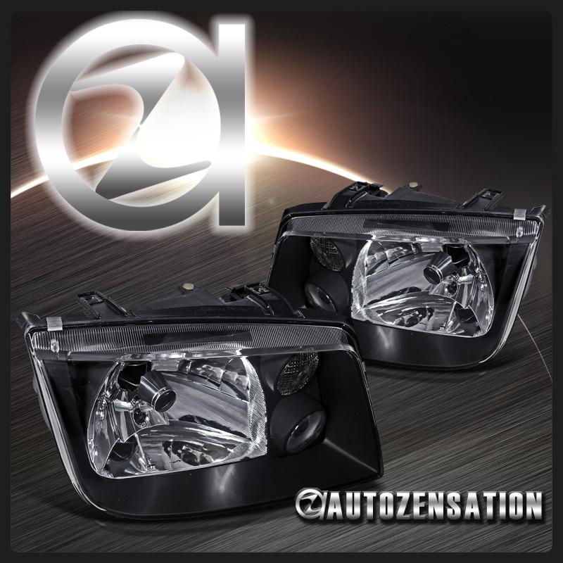 99-04 vw jetta mk4 bora black diamond headlights [w/ fog lamp] rh+lh