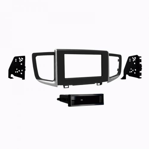 Metra 99-7811b 2016-up honda pilot vehicle single iso din dash kit - matte black