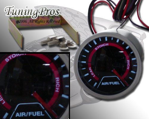 Air fuel ratio 52mm universal tinted leds gauge 4 all