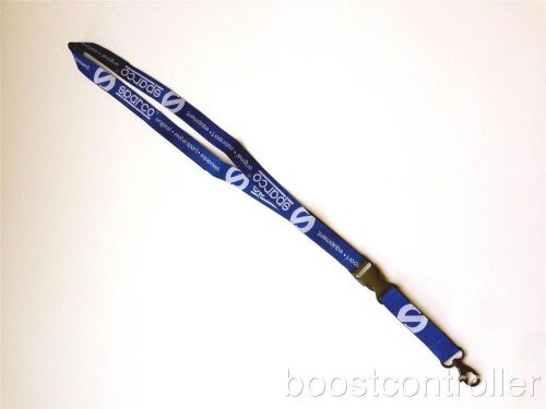 Sparco official lanyard neck strap motorsports id/badge/ticket/pass/keys holder