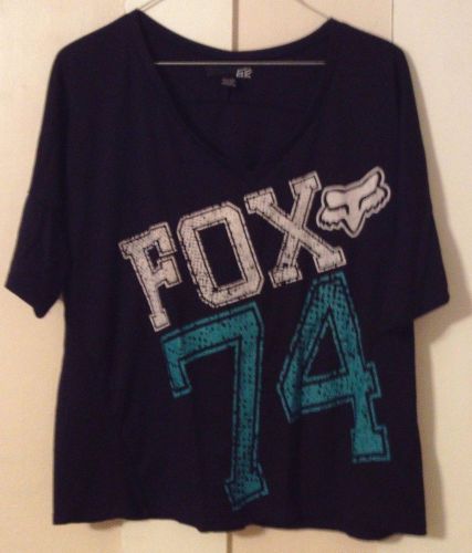 Fox racing v neck shirt women&#039;s medium