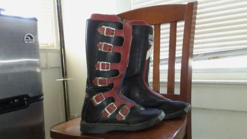 Vintage norstar motorcross boots red and black size us 10