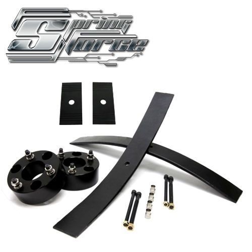 05-09 mitsubishi raider 2wd 3&#034; front + 2&#034; rear spring force full lift kit /shims