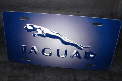 Jaguar metal license plate for cars