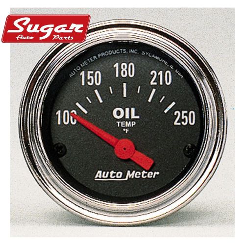 Auto meter 2542 traditional chrome electric oil temperature gauge