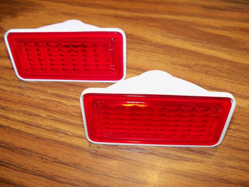 1969 mustang rear side marker light assbly (brand new) pair lh/rh- d.carpenter