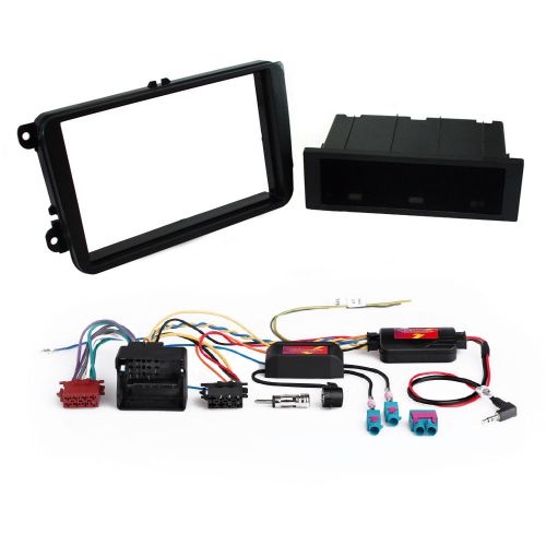 2din radio navi installation kit (diaphragm + cable + canbus + steering wheel-fb