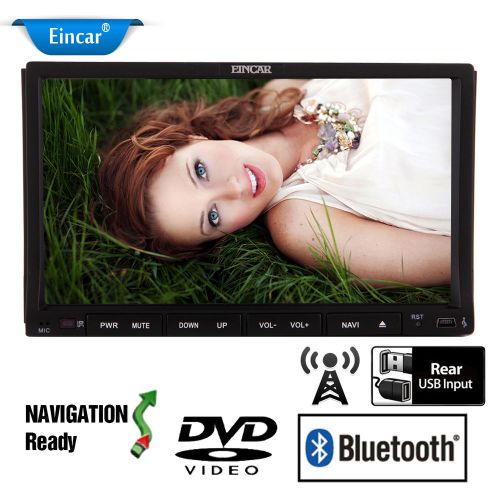 Eincar 7&#034; gps navigation 2 din car stereo dvd player in dash capacitive radio bt