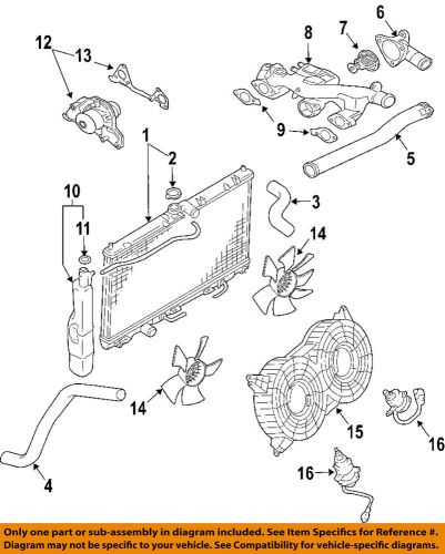 Mitsubishi oem 04-08 endeavor-fan shroud mr968066