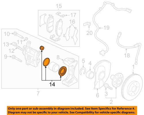 Mitsubishi oem 08-15 lancer front brake-caliper seal kit 4605a259