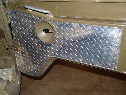 Door panel alu aluminium interior  pair  swiss army   steyr puch pinzgauer