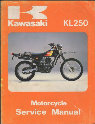 1980-1983 kawasaki motorcycle kl250  p/n 99924-1024-03 service manual (124)