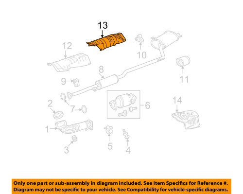 Honda oem 08-10 accord 2.4l-l4 exhaust-heat shield 74602ta0a00