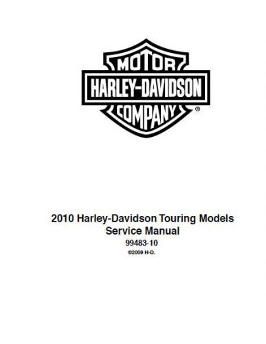 2010 harley davidson flhtk electra glide ultra limited  service manual 99483-10